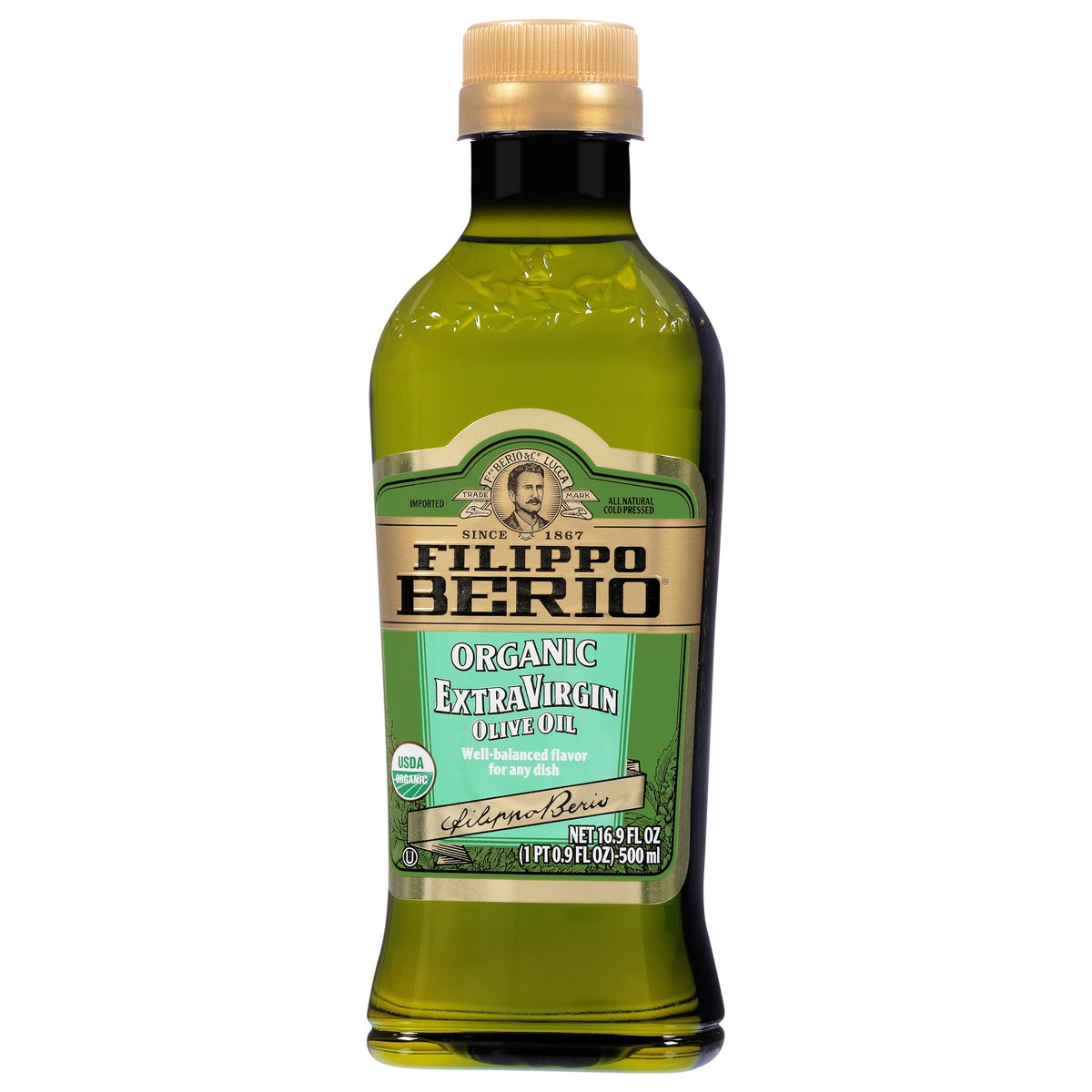 slide 3 of 9, Filippo Berio Organic Extra Virgin Olive Oil, 16.9 fl oz