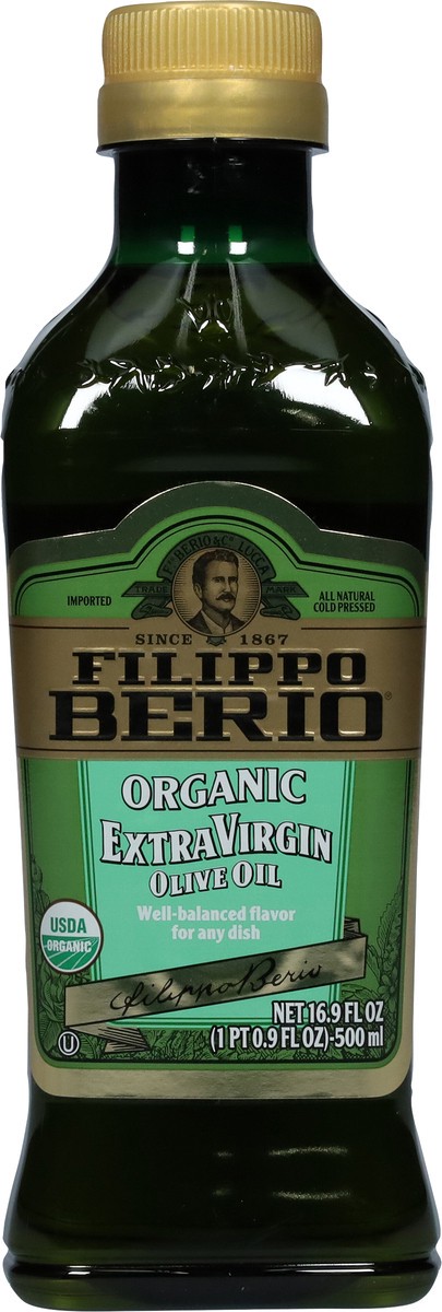 slide 8 of 9, Filippo Berio Organic Extra Virgin Olive Oil, 16.9 fl oz