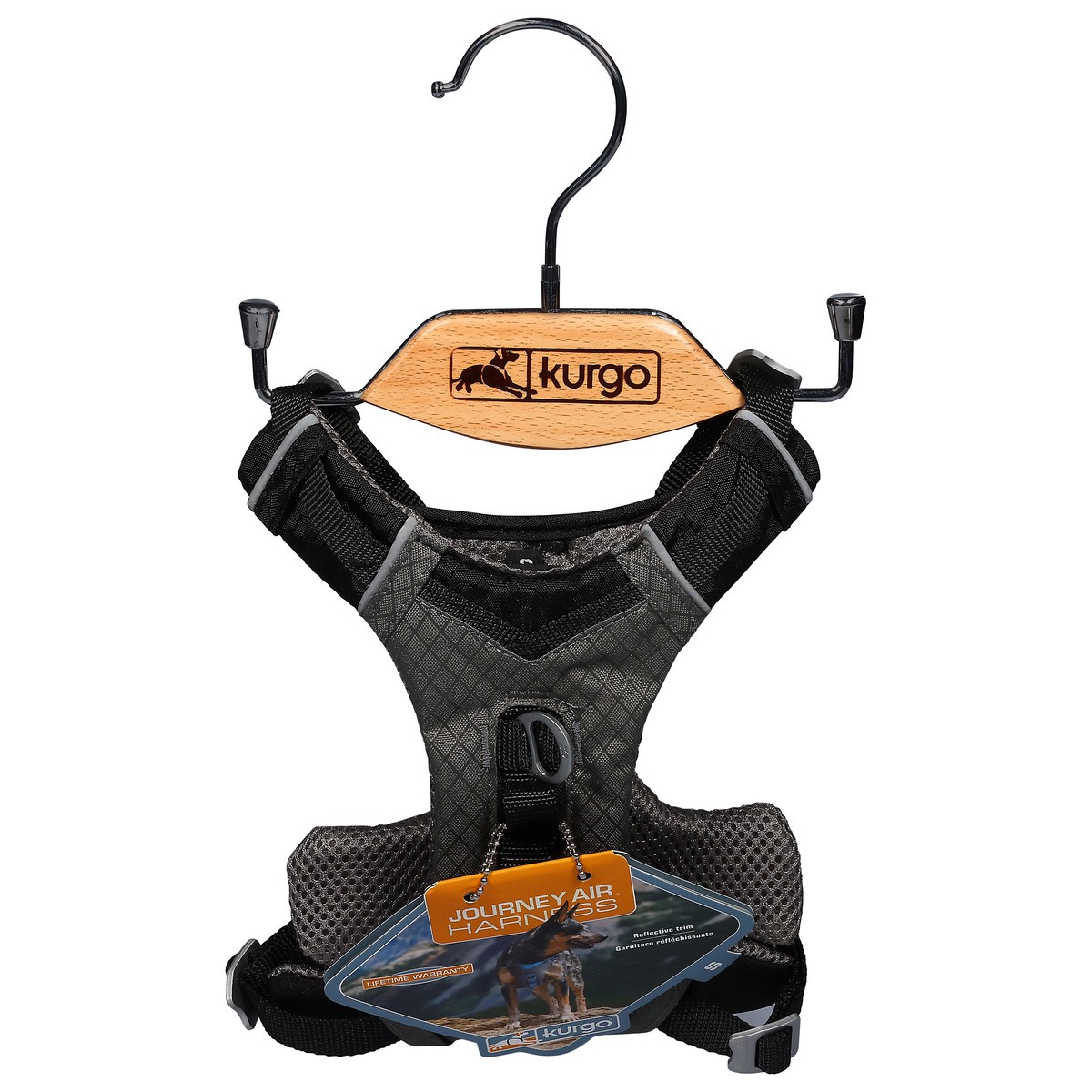 slide 9 of 12, Kurgo Black/Grey SM Harness 1 ea, 1 ct