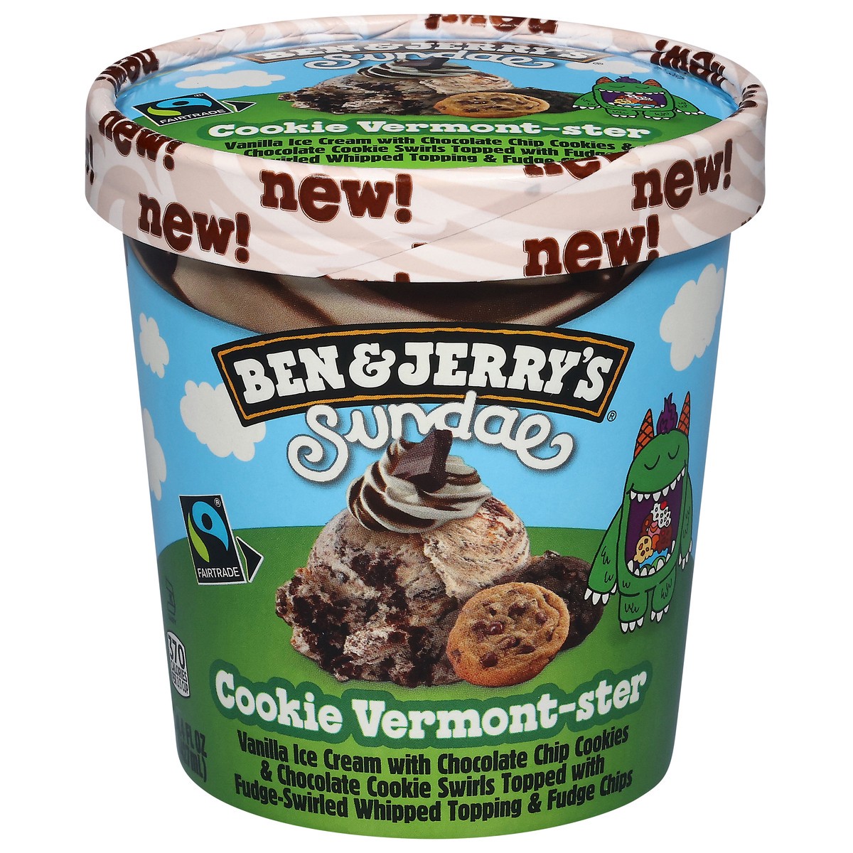 slide 1 of 12, Ben & Jerry's Ice Cream Cookie Vermontster - 14.4FZ, 14.40 fl oz