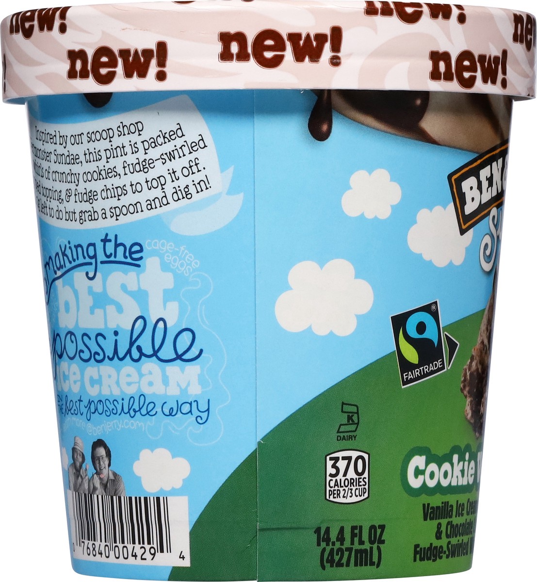 slide 8 of 12, Ben & Jerry's Ice Cream Cookie Vermontster - 14.4FZ, 14.40 fl oz