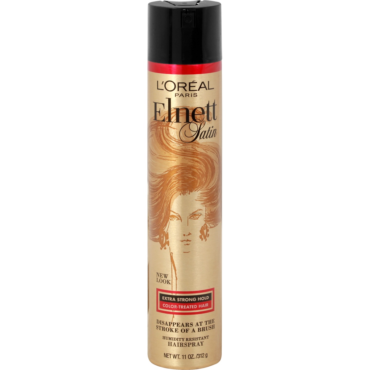 slide 8 of 8, L'Oréal Elnett Satin Hairspray Extra Strong Hold With UV Filter, 11 oz