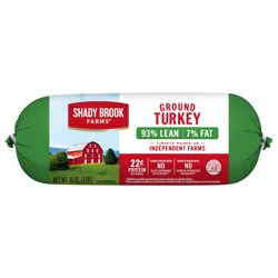 Shady Brook Farms 93% Lean / 7% Fat Ground Turkey Roll, Fresh, 1 lb.