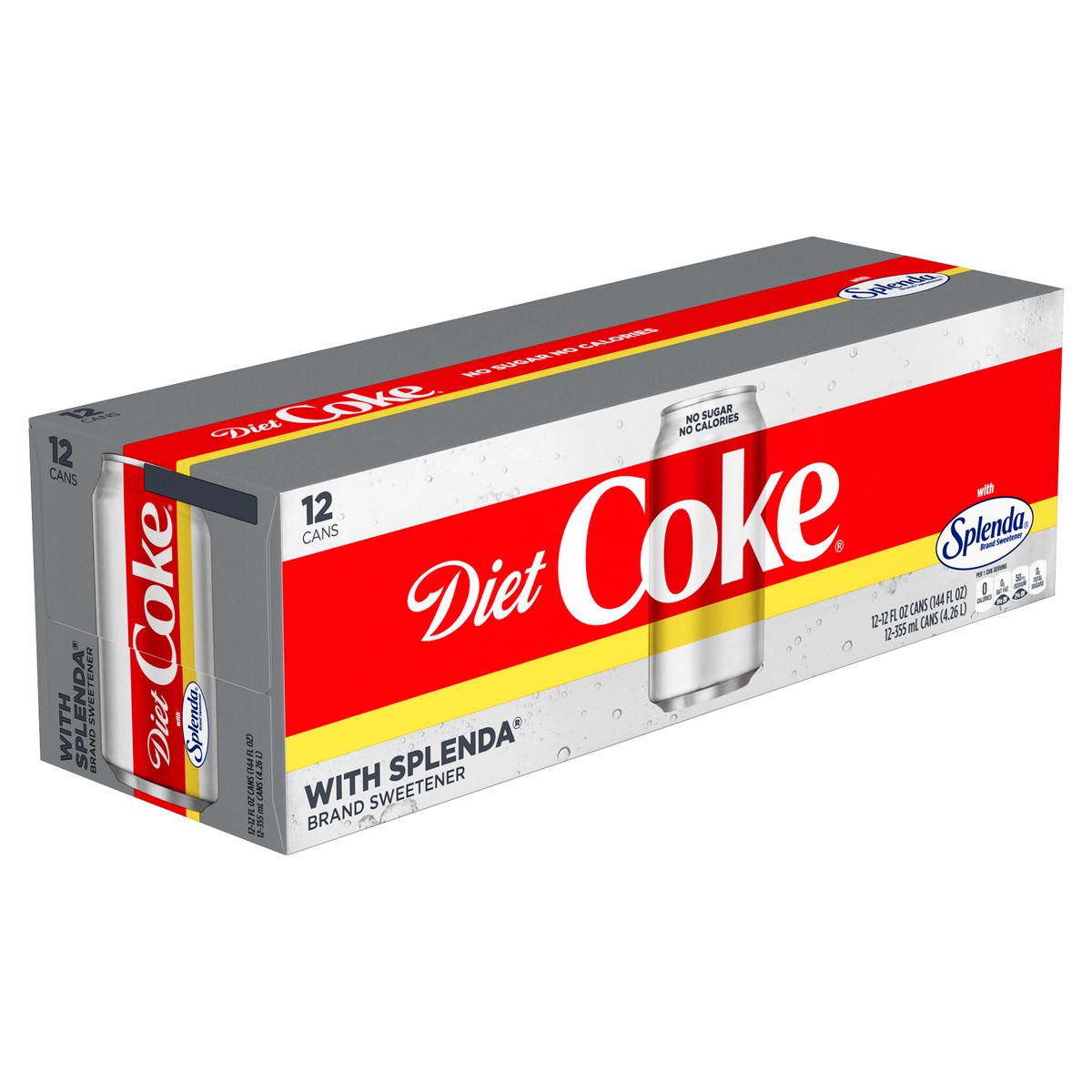 slide 11 of 11, Coca-Cola Diet Coke/Splenda Cans, 12 ct; 12 fl oz