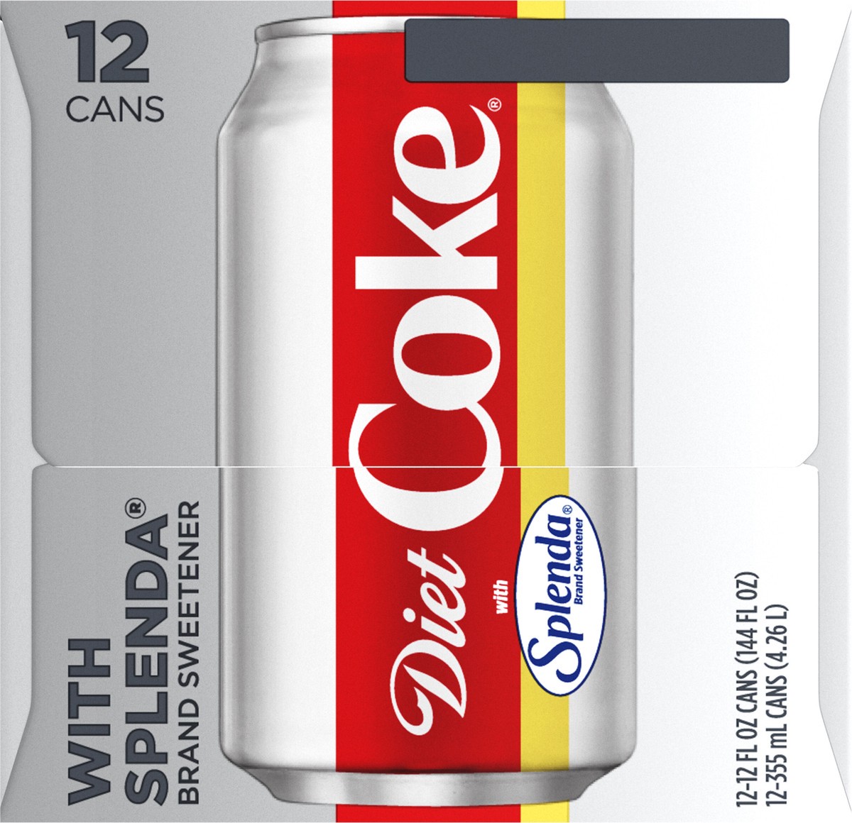 slide 6 of 11, Coca-Cola Diet Coke/Splenda Cans, 12 ct; 12 fl oz