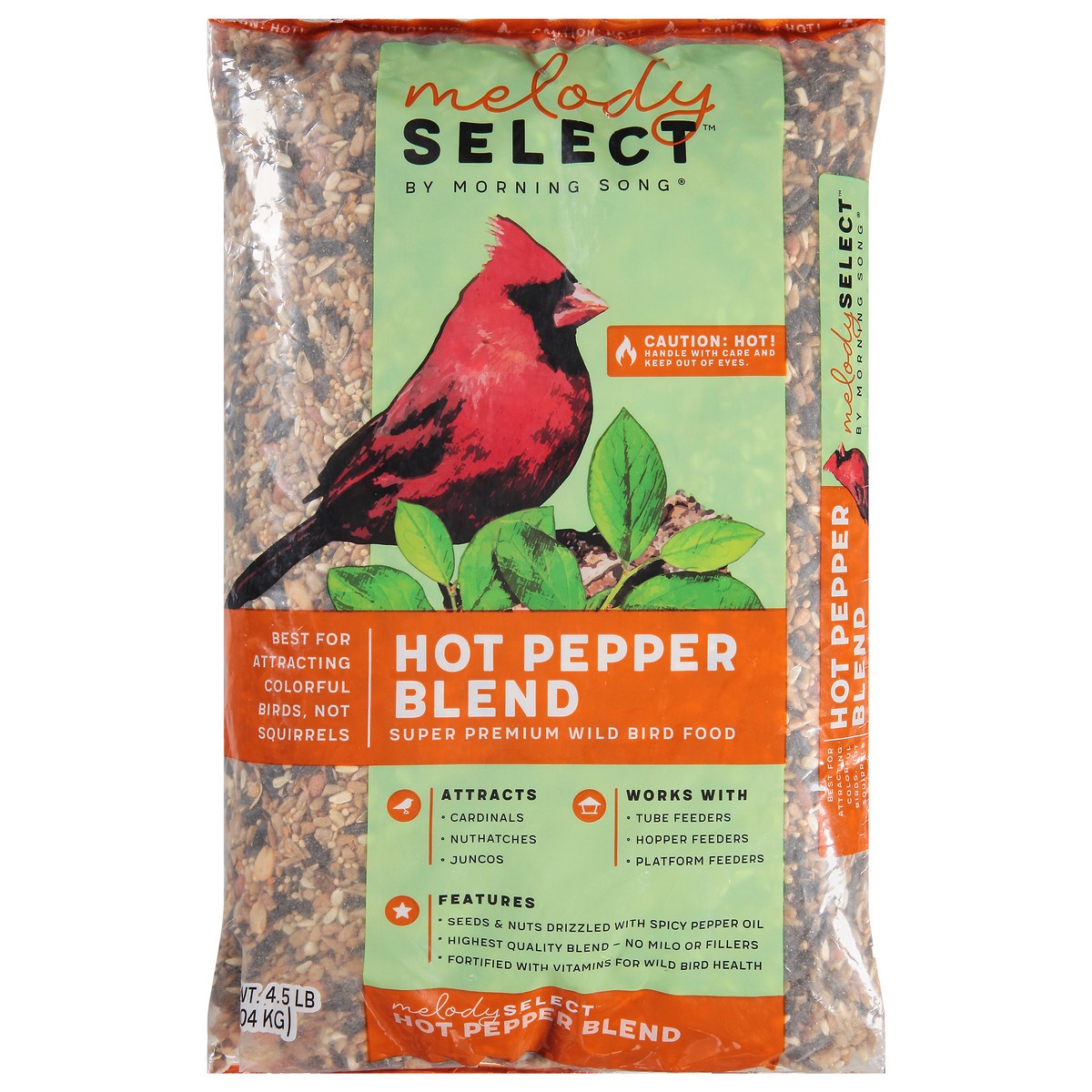 slide 1 of 9, Morning Song Melody Select Super Premium Hot Pepper Blend Wild Bird Food 4.5 lb, 4.5 lb