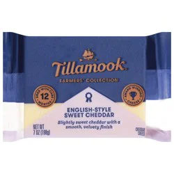 Tillamook Farmers' Collection English Style Sweet Cheddar Cheese Block, 7 oz