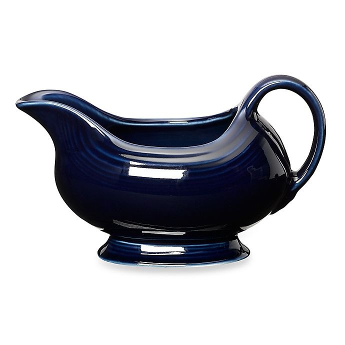 slide 1 of 3, Fiesta Sauce Boat - Cobalt Blue, 1 ct