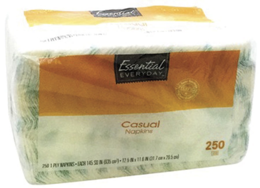 slide 1 of 1, Essential Everyday Napkins, 250 ct