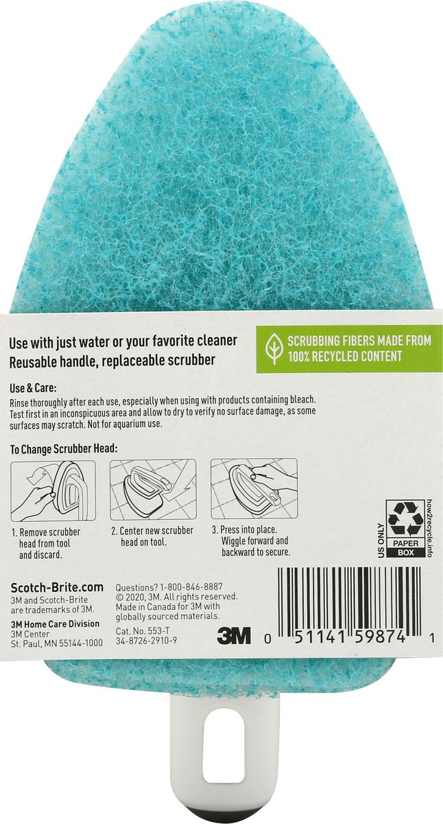 slide 2 of 9, Scotch-Brite Non-Scratch Tub & Tile Scrubber 1 ea, 1 ea