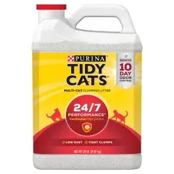 Tidy Cats Purina Tidy Cats Clumping Cat Litter, 24/7 Performance Multi Cat Litter - 20 lb. Jug
