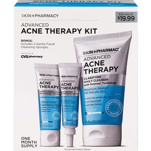 slide 1 of 1, Skin + Pharmacy Advanced Acne Therapy Kit, 1 ct