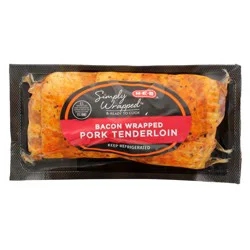 H-E-B Simply Wrapped Bacon Seasoned Pork Tenderloin - BBQ