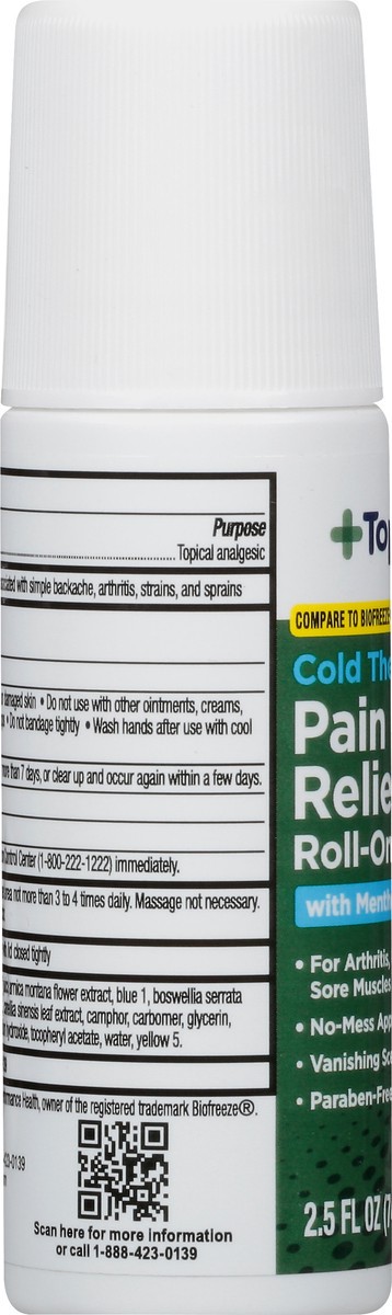 slide 7 of 9, TopCare Health Cold Therapy Roll-On Pain Relieving Gel 2.5 oz, 2.5 oz