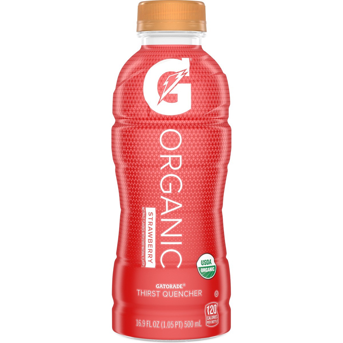 slide 8 of 9, Gatorade Organic Strawberry, 16.9 fl oz