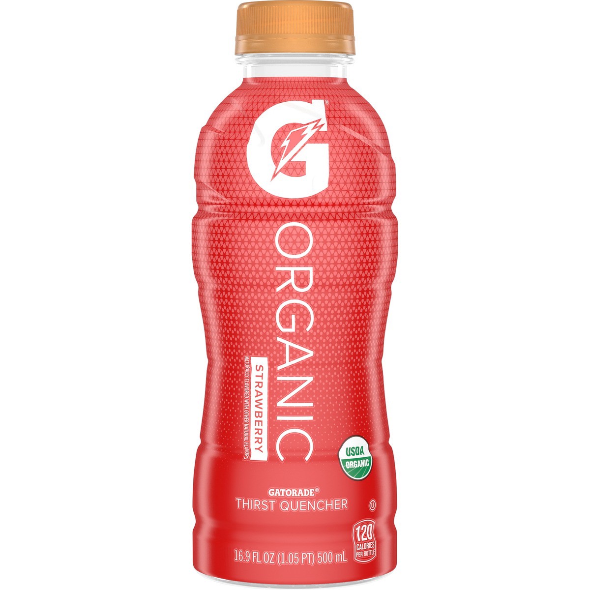 slide 9 of 9, Gatorade Organic Strawberry, 16.9 fl oz