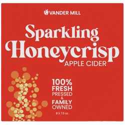 Vander Mill Sparkling Honeycrisp Apple Cider- 8 ct