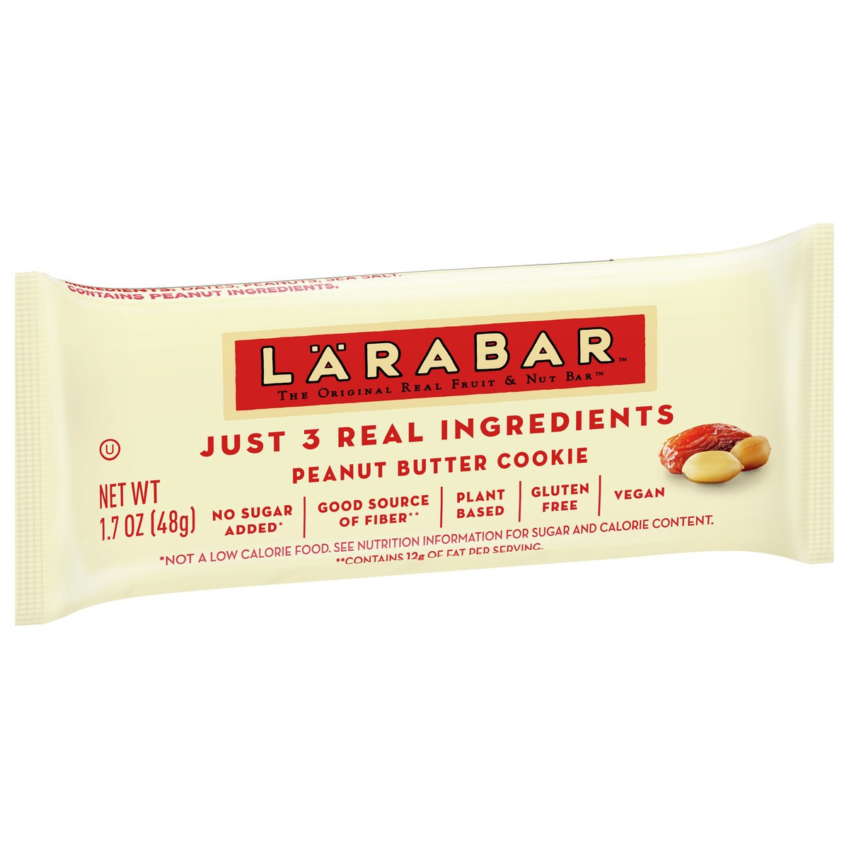 slide 2 of 9, LÄRABAR Peanut Butter Cookie Fruit & Nut Bar, 1.7 oz