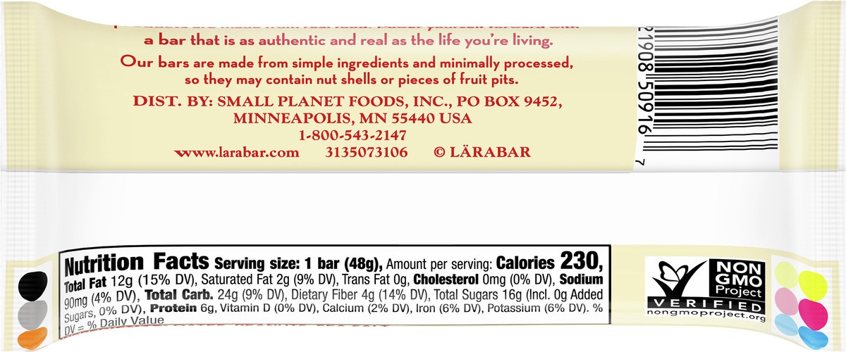 slide 5 of 9, LÄRABAR Peanut Butter Cookie Fruit & Nut Bar, 1.7 oz