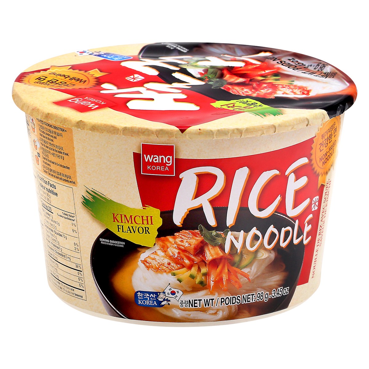 slide 6 of 13, Wang Korea Kimchi Flavor Rice Noodle - 3.45 oz, 3.45 oz