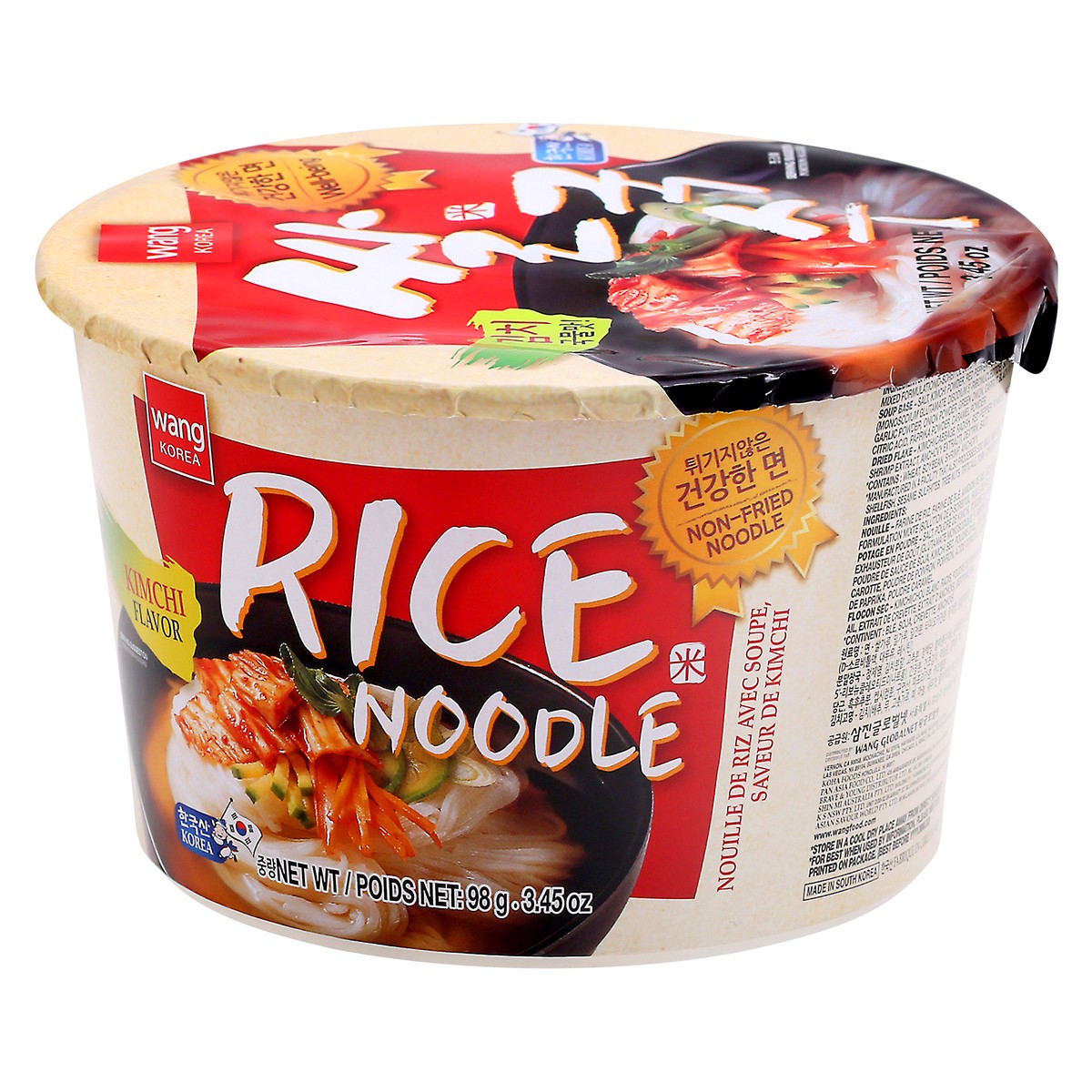 slide 4 of 13, Wang Korea Kimchi Flavor Rice Noodle - 3.45 oz, 3.45 oz