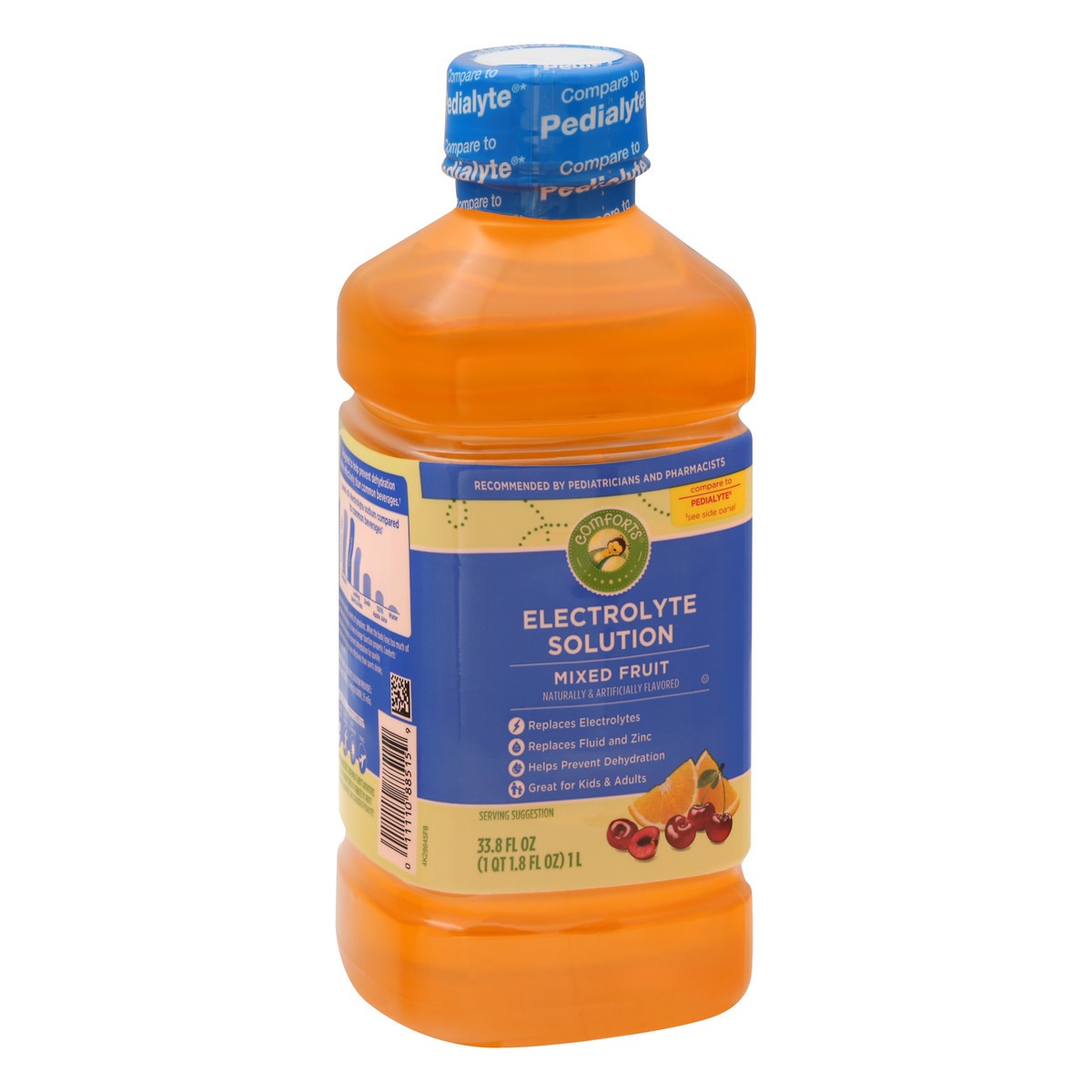 slide 5 of 10, Comforts Mixed Fruit Electrolyte Solution 33.8 oz, 33.8 oz