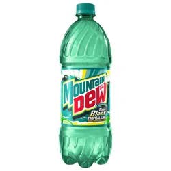 Mountain Dew Baja Blast Soda Tropical Lime 1 Liter
