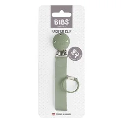 Bibs Sage Ribbon Pacifier Clip 1 Ea