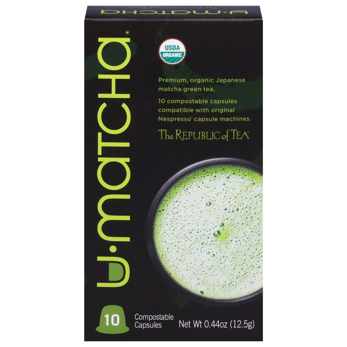 slide 9 of 13, The Republic of Tea U-Matcha Tea 10 Compostable Capsules, 10 ct