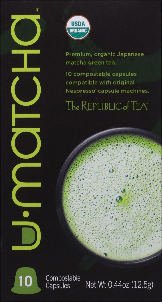slide 13 of 13, The Republic of Tea U-Matcha Tea 10 Compostable Capsules, 10 ct