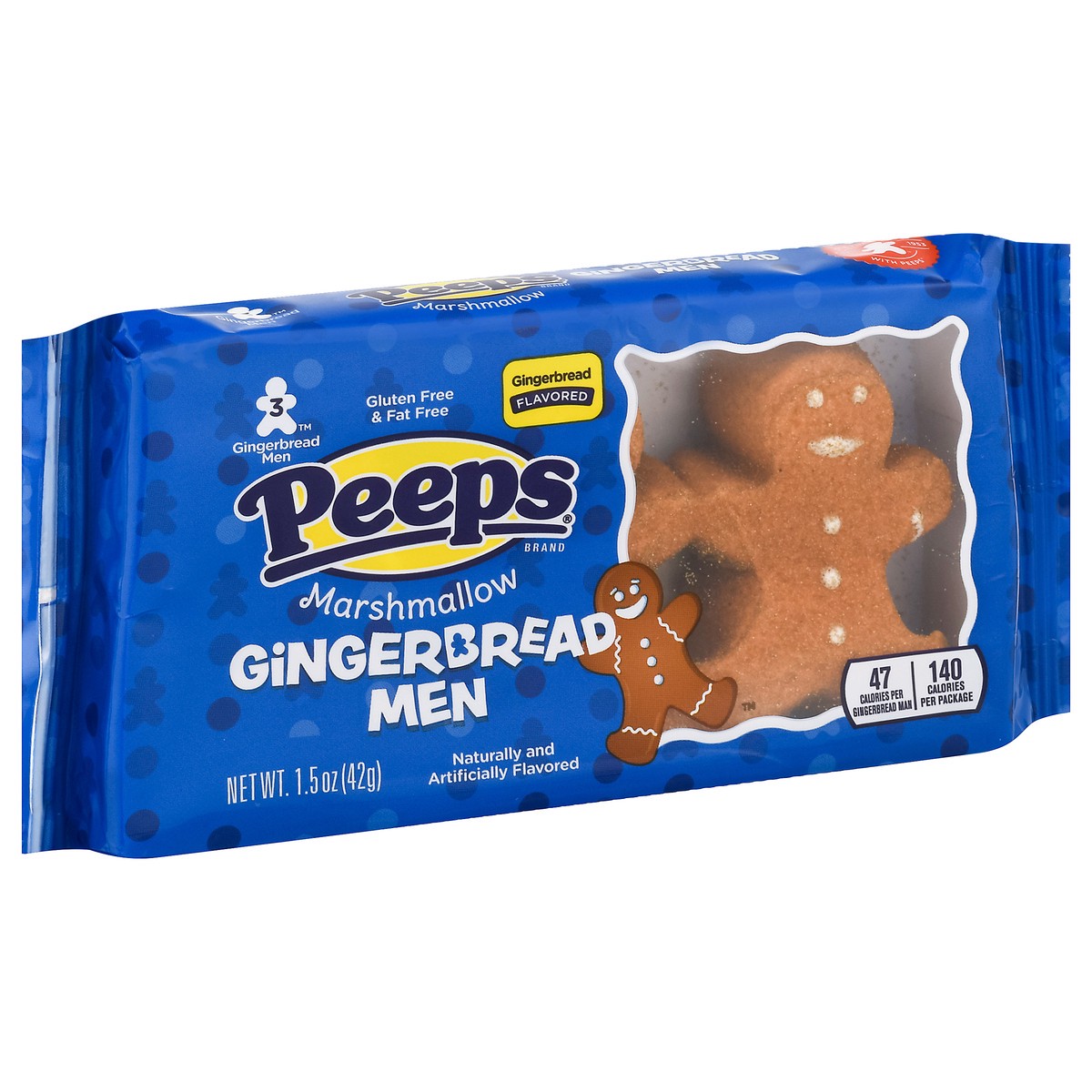 slide 5 of 9, Peeps Gingerbread Men Marshmallow 3 ea, 3 ct