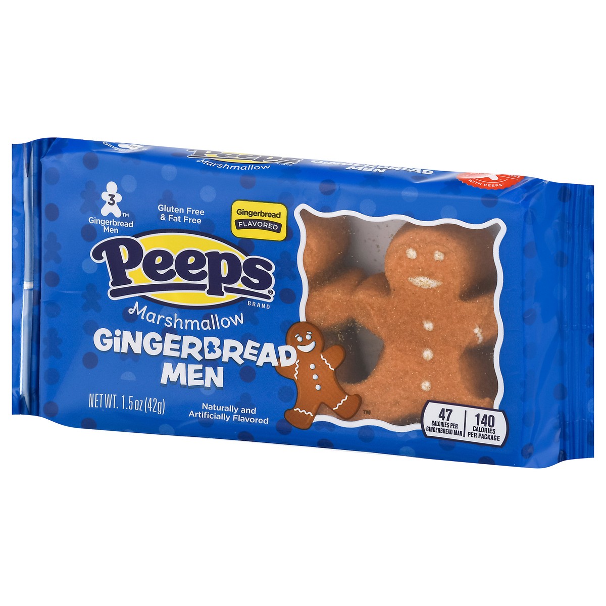 slide 3 of 9, Peeps Gingerbread Men Marshmallow 3 ea, 3 ct