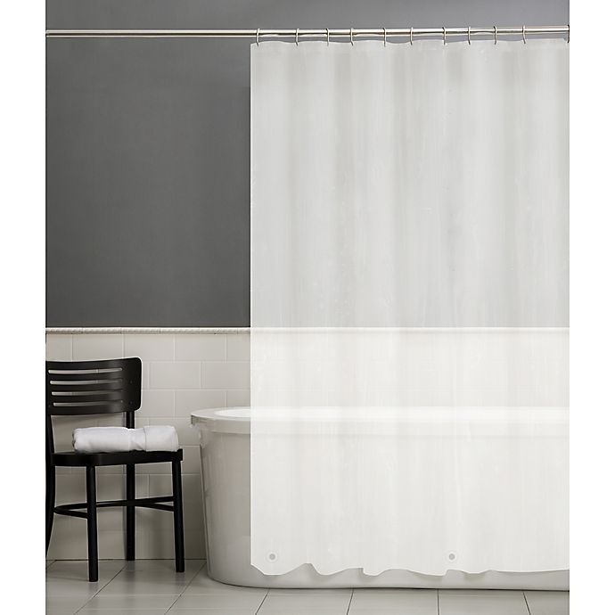 slide 1 of 1, Simply Essential Lightweight PEVA Shower Curtain Liner - Frost, 70 in x 72 in