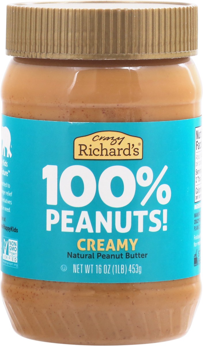 slide 10 of 12, Crazy Richard's Natural Creamy Peanut Butter, 16 oz