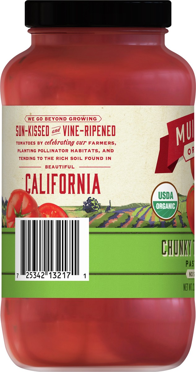 slide 5 of 9, Muir Glen Chunky Tomato & Herb Pasta Sauce, No Sugar Added- 23.5 fl oz, 23.5 fl oz
