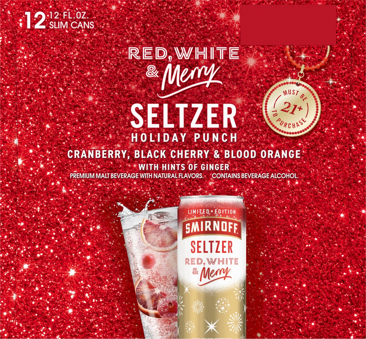 Smirnoff red white and berry seltzer 12 ct 12 fl oz shipt