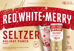 Smirnoff Seltzer Zero Sugar 12 Pack