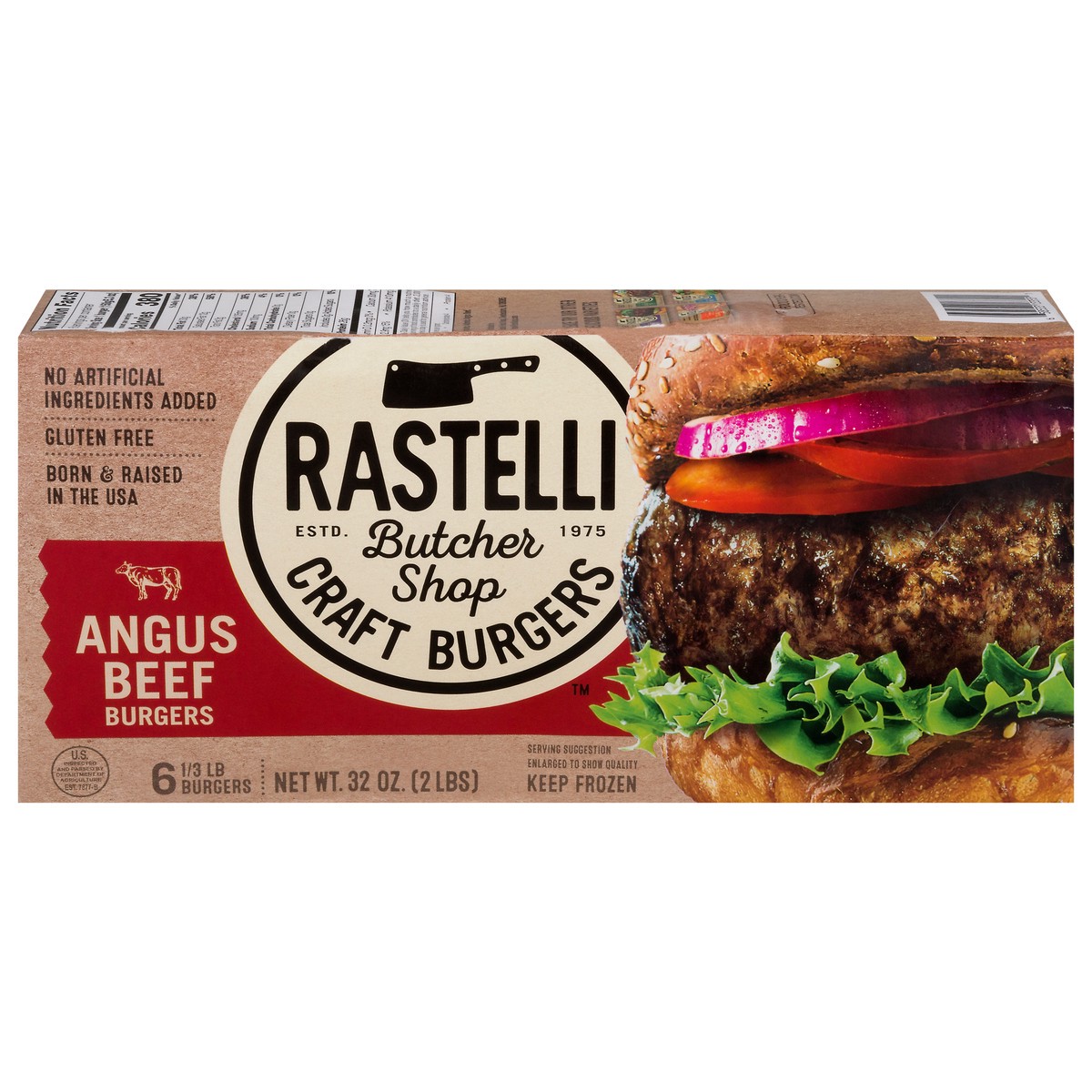 slide 10 of 12, Rastelli Butcher Shop Craft Burger Black Angus Steak Burger - 32 OZ, 