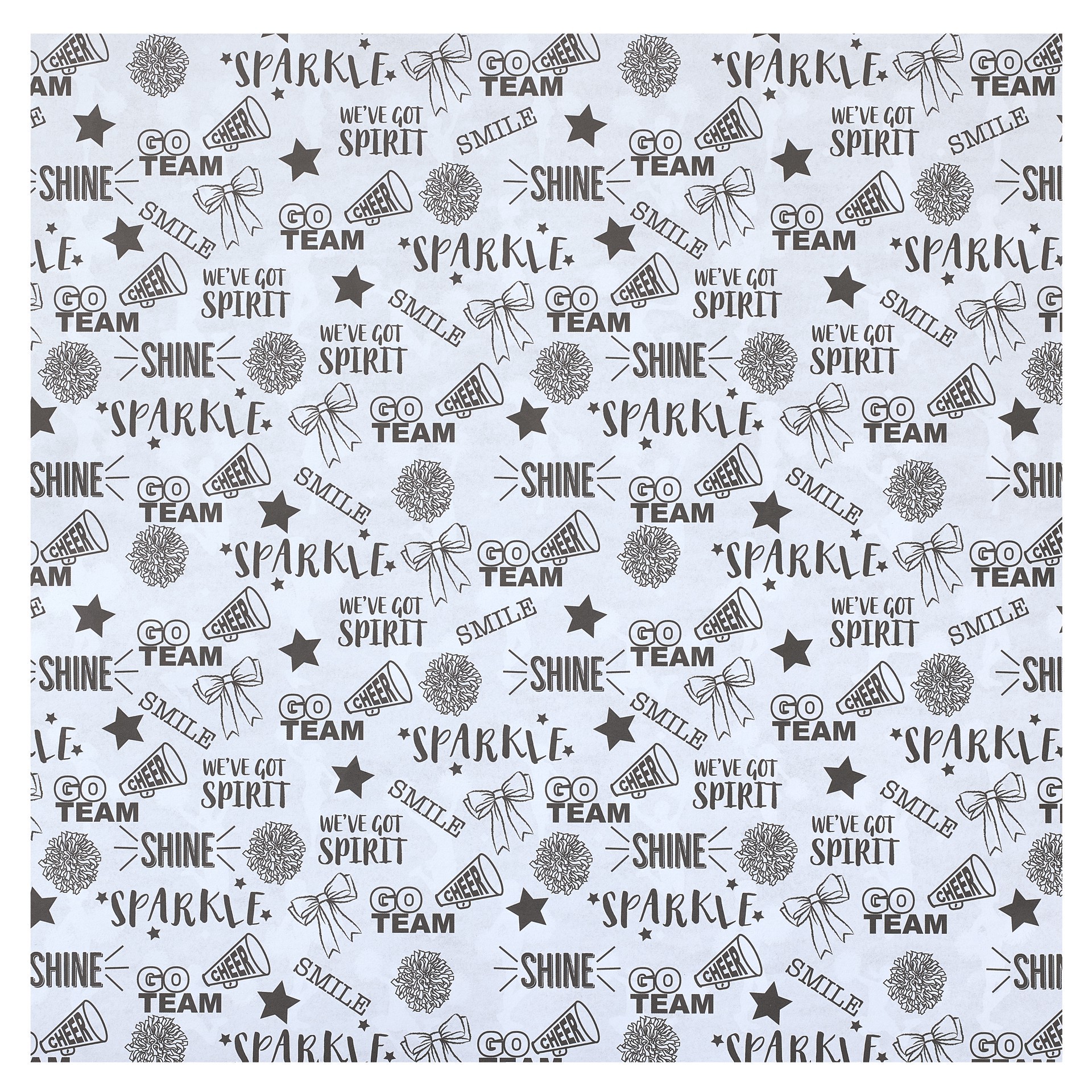 slide 2 of 4, Black & White Cheer Cardstock By Recollections, 12" X 12", 12 in x 12 in