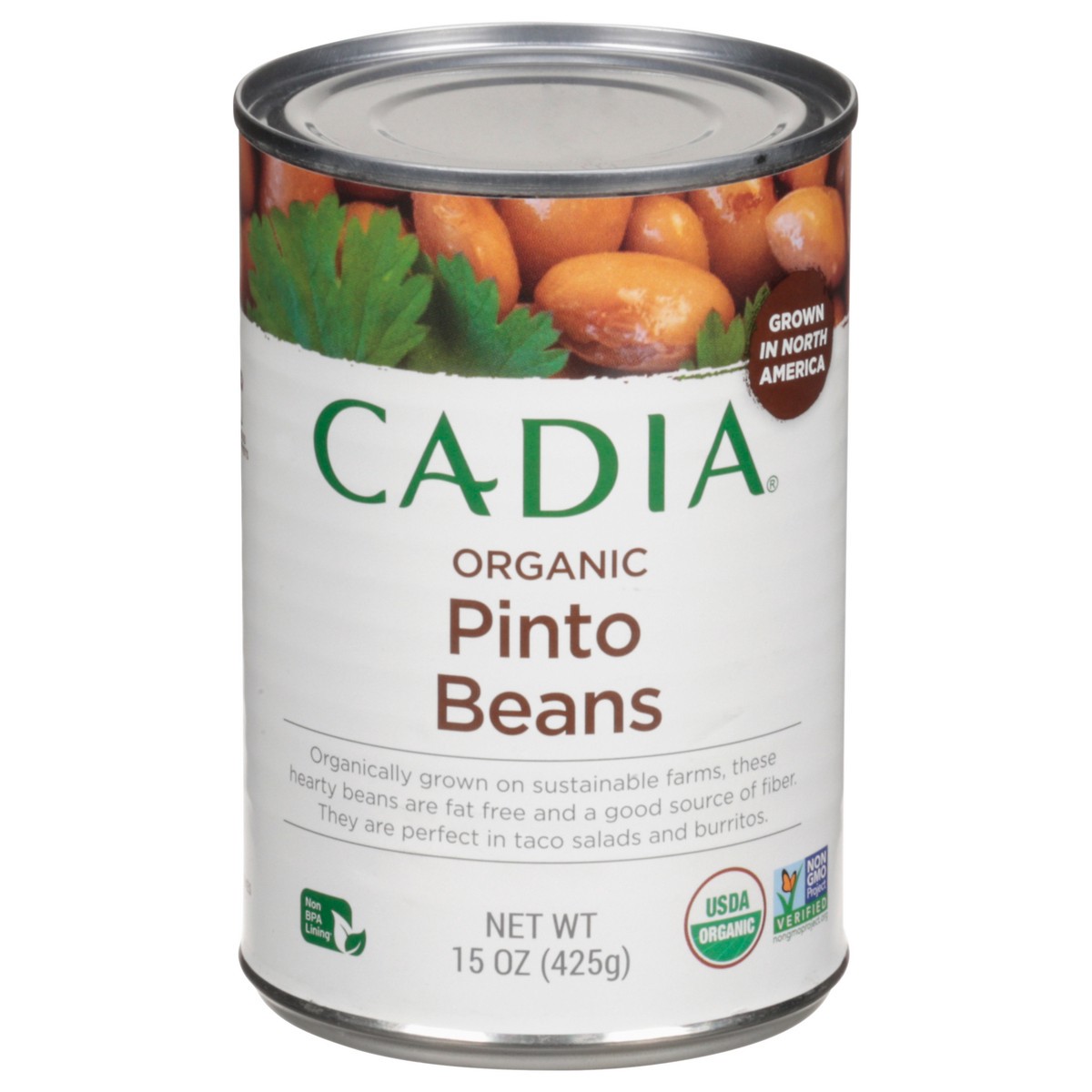 slide 1 of 9, Cadia Organic Pinto Beans 15 oz, 15 oz