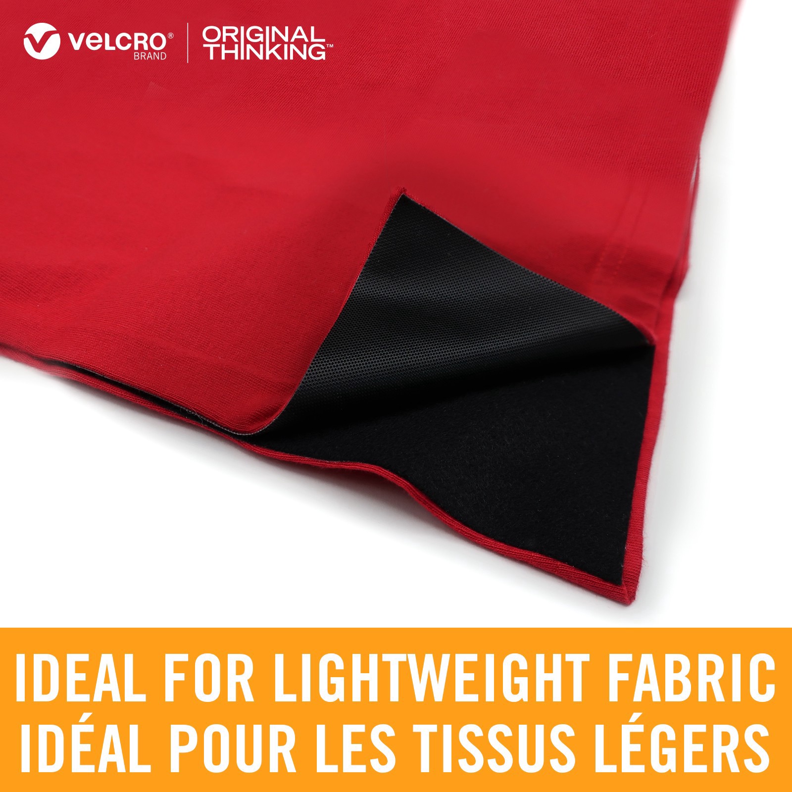 slide 5 of 6, Velcro Brand Sleek & Thin Black Stick On Fastener Rectangle, 6 in x 4 in