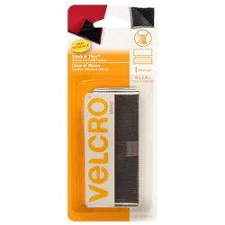Velcro Brand Sleek & Thin Black Stick On Fastener Rectangle