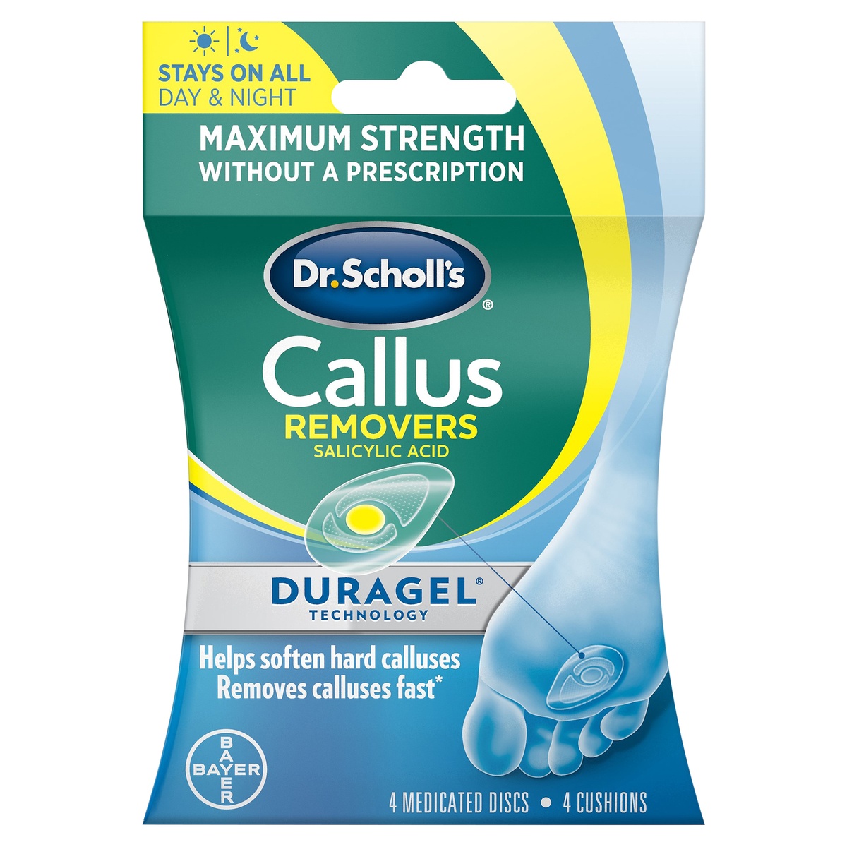 slide 1 of 7, Dr. Scholl's Salicylic Acid Callus Remover Cushion, 4 ct