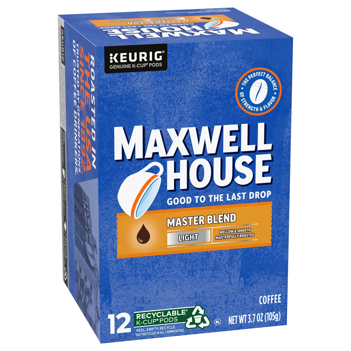 slide 4 of 9, Maxwell House Master Blend Mild Roast K-Cup Coffee Pods, 12 ct Box, 12 ct