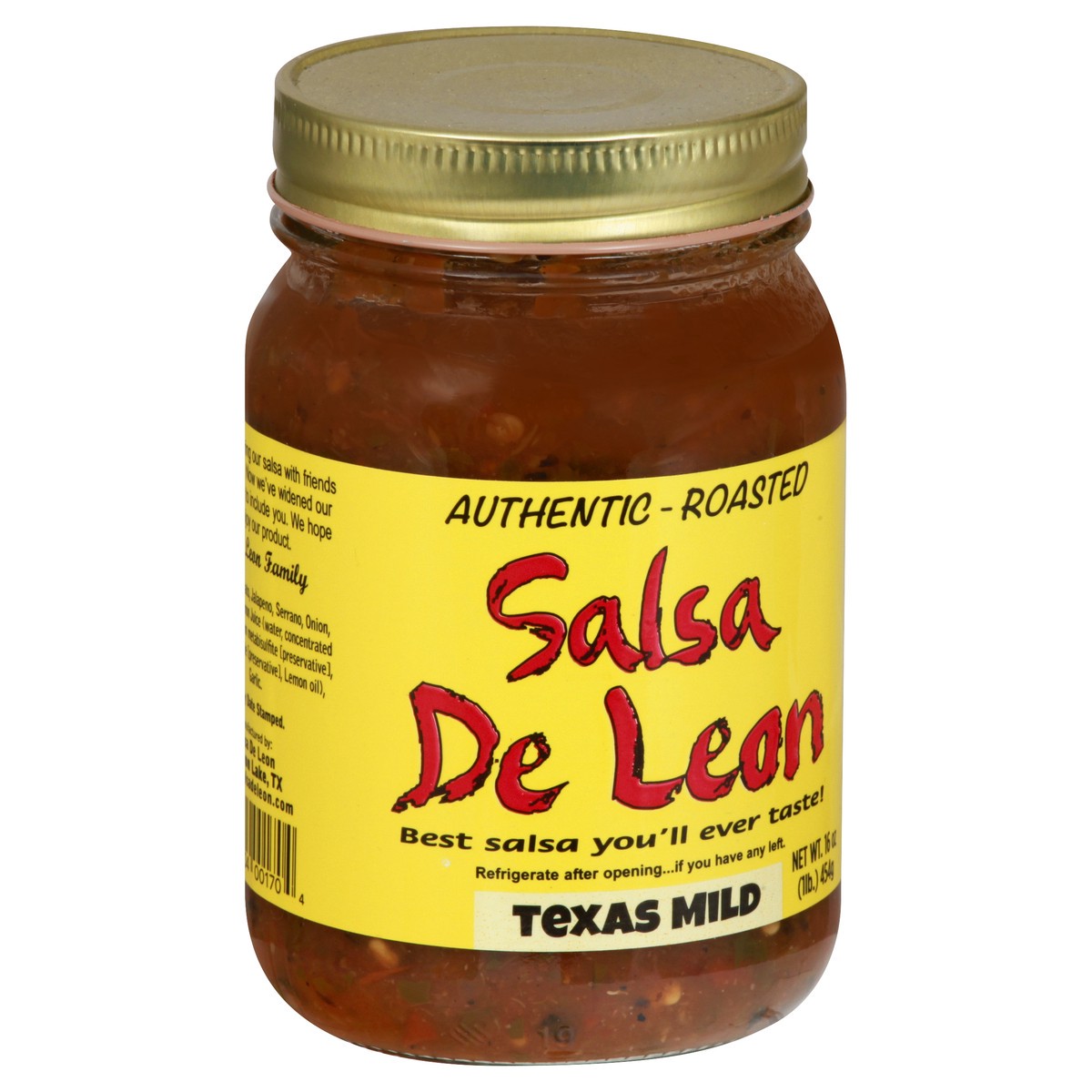 slide 6 of 10, Salsa De Leon Texas Mild Salsa 16 oz, 16 oz