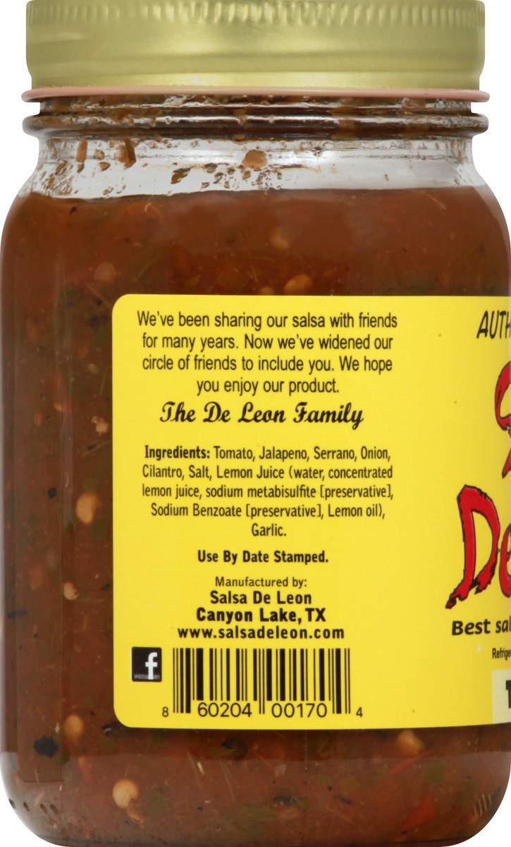 slide 5 of 10, Salsa De Leon Texas Mild Salsa 16 oz, 16 oz