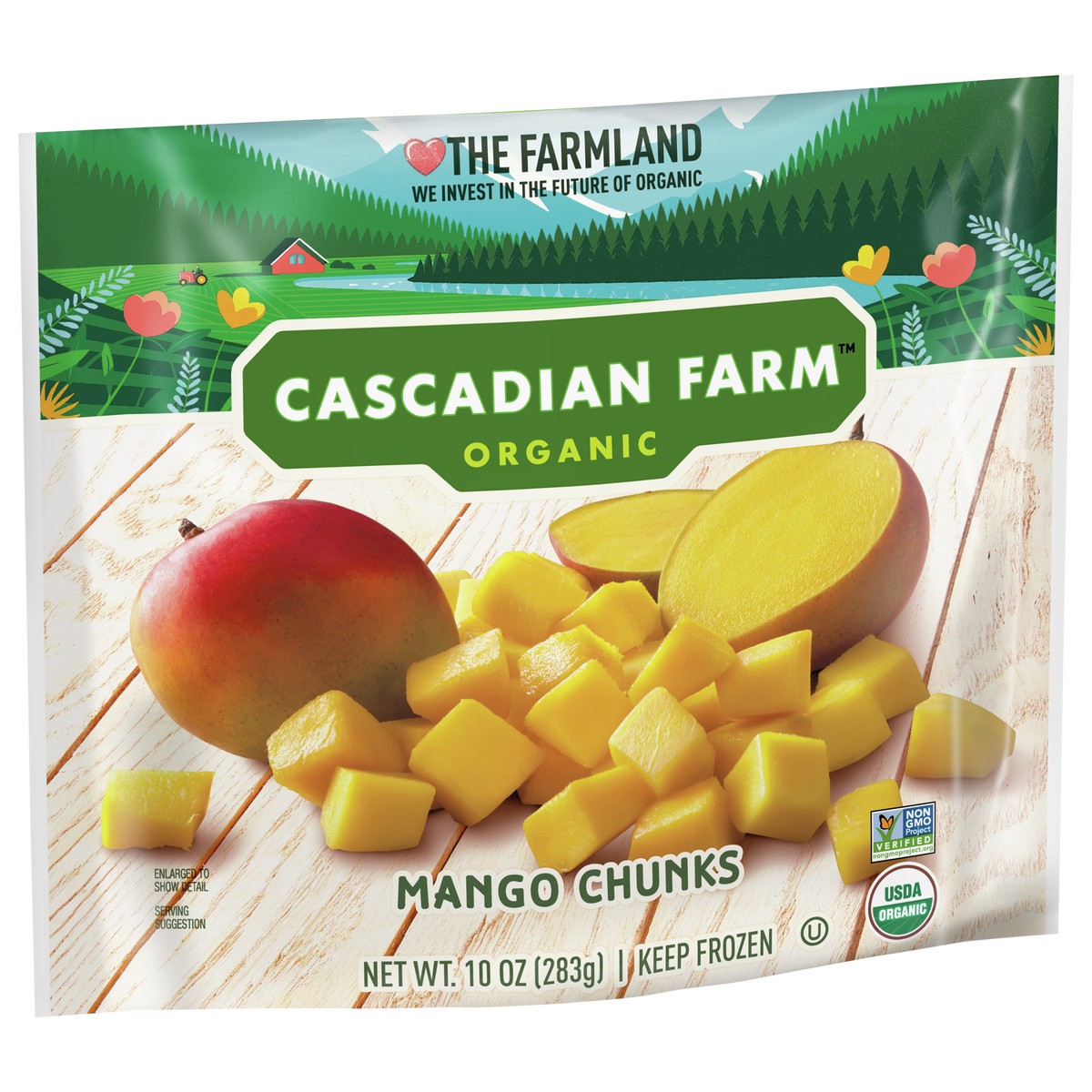 slide 6 of 9, Cascadian Farm Organic Mango Chunks, 10 oz