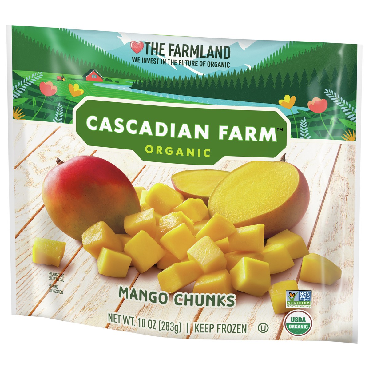 slide 4 of 9, Cascadian Farm Organic Mango Chunks, 10 oz