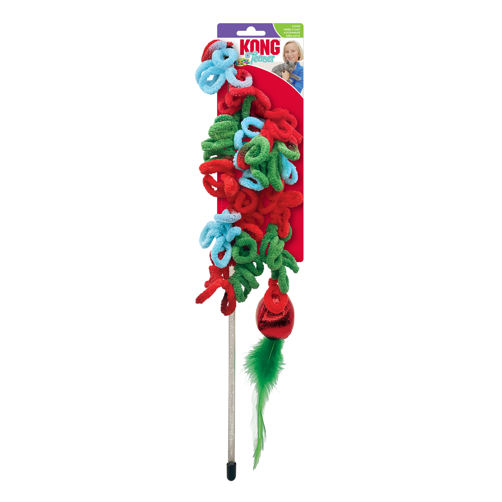 slide 3 of 3, KONG Holiday Teaser Loopz, 1 ct