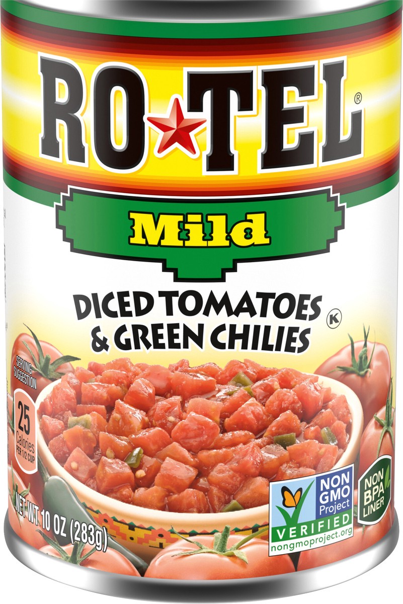 slide 2 of 2, Rotel Diced Mild Tomatoes & Green Chilies 10 oz, 10 oz